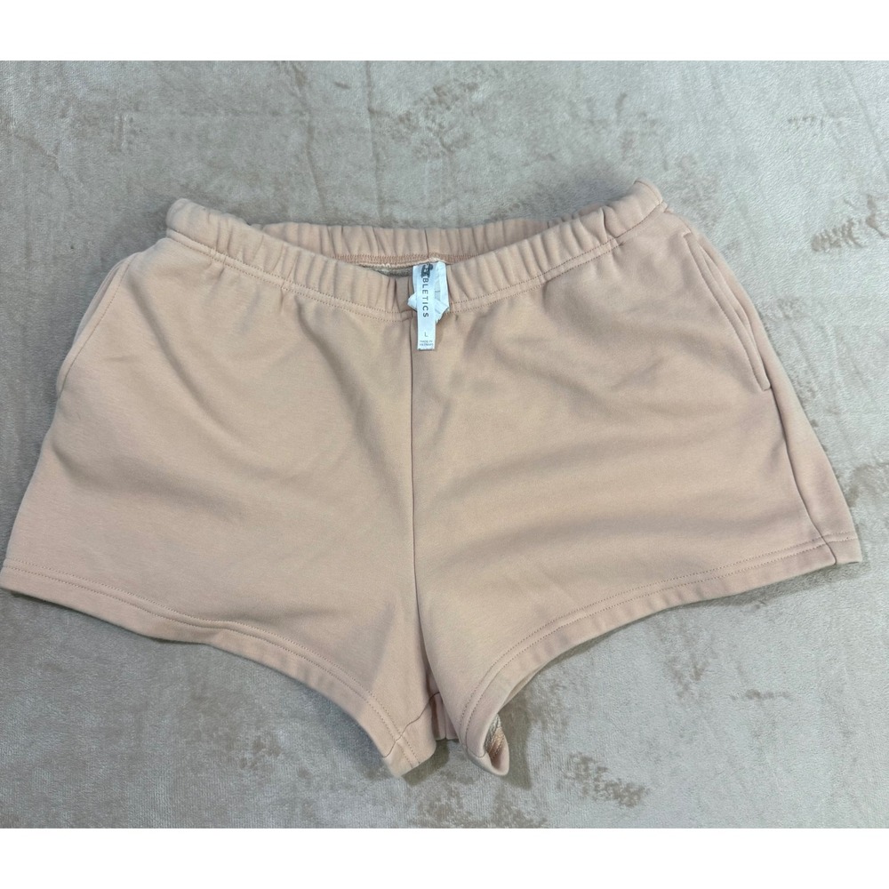 Fabletics Womens Large Peach Tan Fleece Lounge Shorts SO2149756-1826-17050